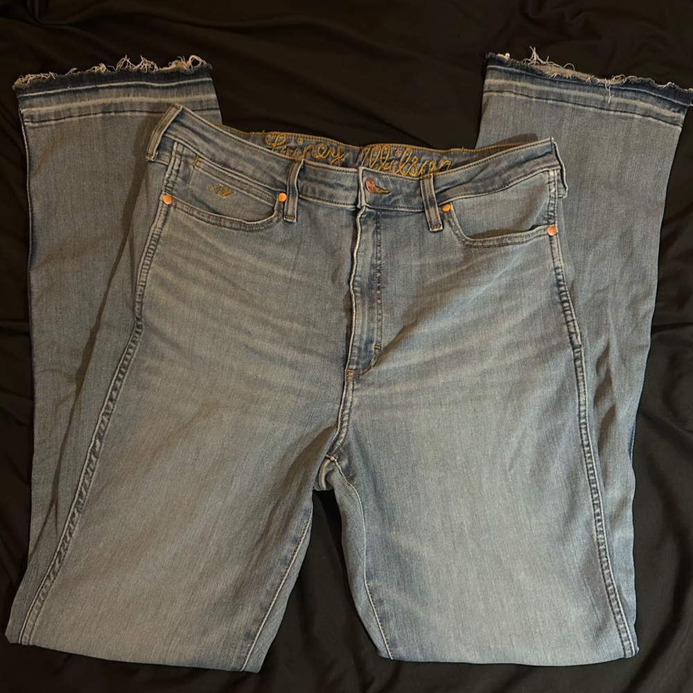 Wrangler Lainey Wilson Light Blue Flare Jeans